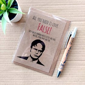 Funny The office Blank Card - Dwight quote - Valentines Boyfriend Girlfriend Birthday card