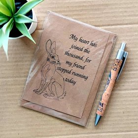 Watership Down Card - Pet Bereavement Rabbit Card