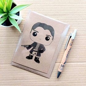 Firefly Mal birthday card - Funko Pop blank card