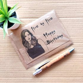 Buffy Birthday Card - Faith Five by Five