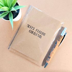 Funny Rude Christmas Card - Merry Fucking Christmas