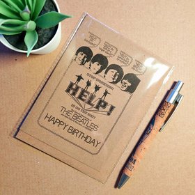 The Beatles Birthday Card - Help poster