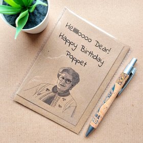 Funny Mrs Doubtfire Birthday Card - Hello Dear Poppet Doubtfire quote card
