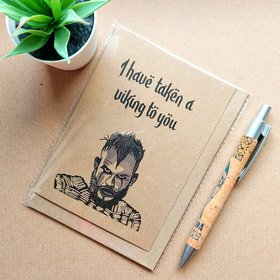 Funny Vikings Birthday Card - Floki Girlfriend valentines card