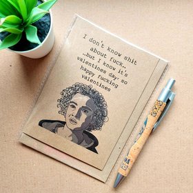 funny ozark valentines day card with ruth on the front