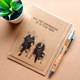 Funny Taskmaster Birthday Card. Perfect Card for a Fan of the hit TV show Taskmaster. Featuring Greg Davies and Alex Horne