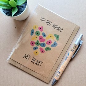 Funny Climber Valentines card - Bouldering Heart