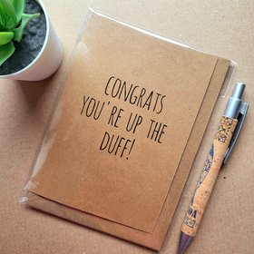 Funny Rude Pregnancy card