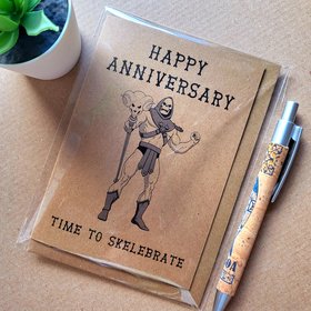 Funny Skeletor Anniversary Card - Masters of the Universe