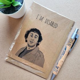 Funny IT crowd Card - Im Disabled