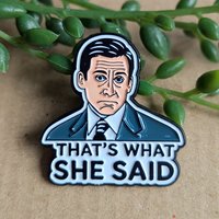 Michael Scott Enamel Pin Badge