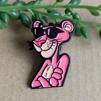 The Pink Panther Enamel Pin Badge