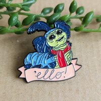 Labyrinth Enamel Pin Badge - Ello Worm