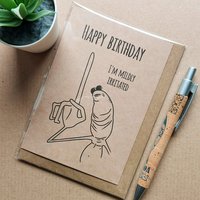 Marcus the Worm Birthday Card