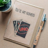 Funny UNO Valentines Card