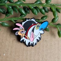 Ren and Stimpy Enamel Pin Badge