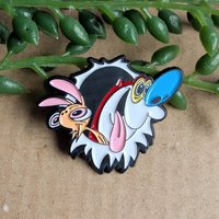 Ren and Stimpy Enamel Pin Badge