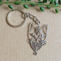 Sphynx Cat Keyring