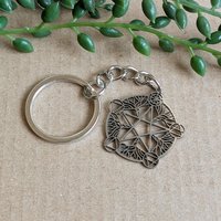Witch Pentagram Keyring