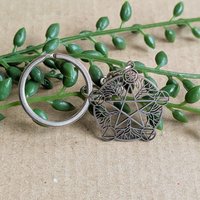Witch Pentagram Keyring