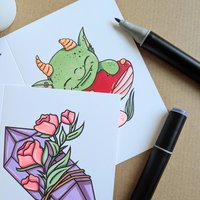 Witch Cats Colouring Birthday Card