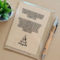 Binary Code Christmas Card 