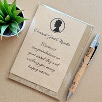 Lady Whistledown Bridgerton Birthday Card