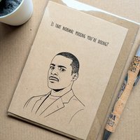 Funny Peep Show Birthday Card - Alan Johnson