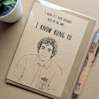 Funny Chuck TV show Birthday Card