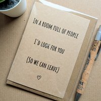 Funny Antisocial Anniversary Card 