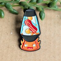 Calcifer Lava Lamp Enamel Pin Badge