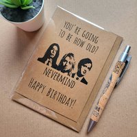 Funny Nirvana Birthday Card - Nevermind