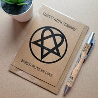 HIM Heartagram Anniversary Card