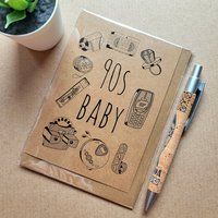 Funny 90s Baby Birthday Card