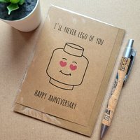 Funny Lego Anniversary card