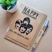 The Beatles Anniversary Card