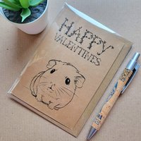 Guinea Pig Valentines Card