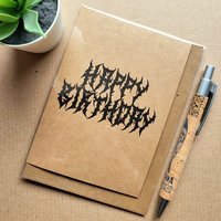 Gothic Death Metal Birthday Card