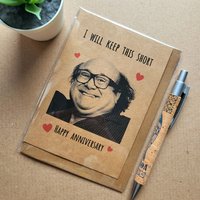 Funny Danny Devito Anniversary card