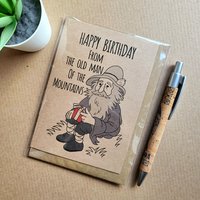 The Old Man of the Mountains Birthday Card