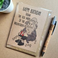 The Old Man of the Mountains Birthday Card
