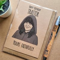 Funny Traitors Birthday Card