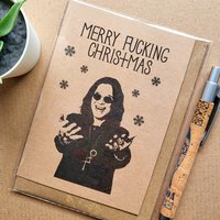 Ozzy Osbourne Christmas card