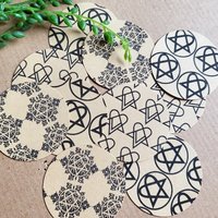 HIM Heartagram Gift Wrap Stickers
