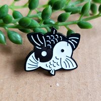 Yin Yang Koi Enamel Pin badge