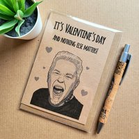 Funny Metallica Valentines card