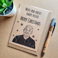 Funny Bob Mortimer Christmas Card