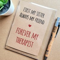 Funny Sister Birthday Card