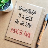 Funny Jurassic Park Mother's day Card