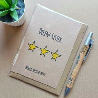 Funny Sister Birthday Card